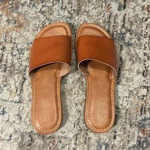 Tan leather sandals